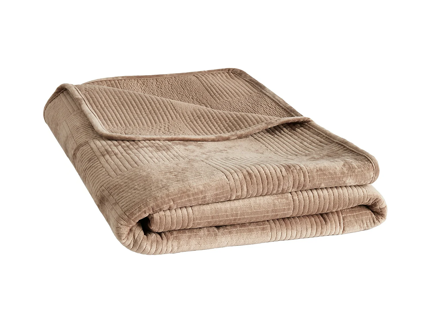 Jeté de lit Quadron Beige Foncé Polyester 200 x 220
