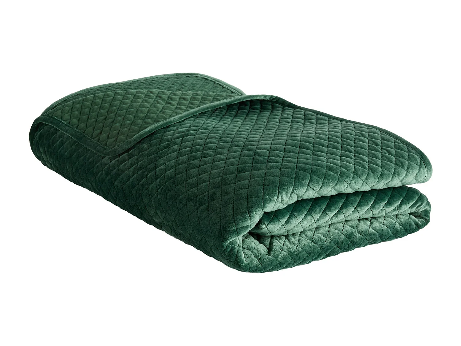 Jeté de lit Élégance Vert Foncé Polyester 200 x 220