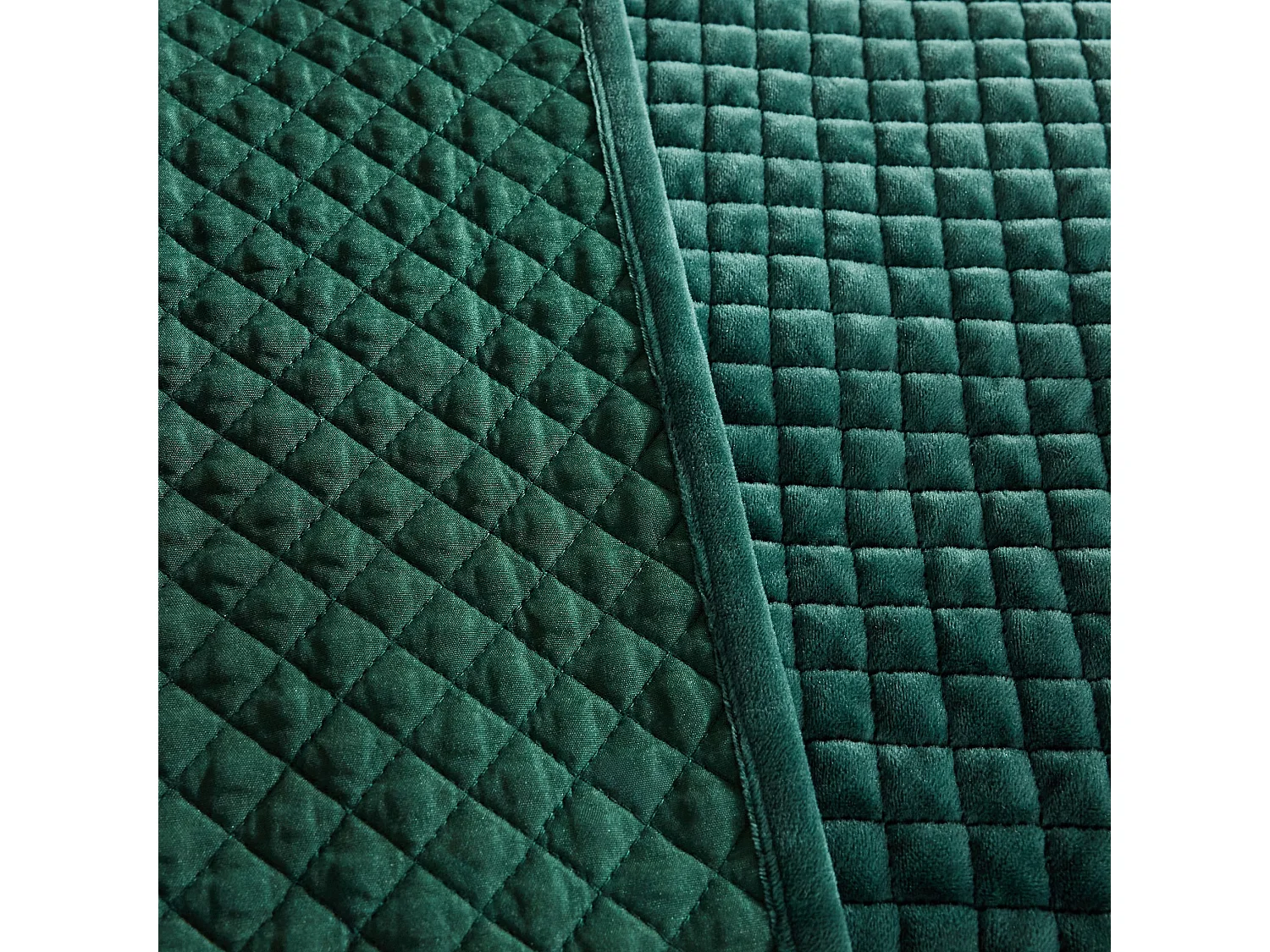 Jeté de lit Élégance Vert Foncé Polyester 200 x 220
