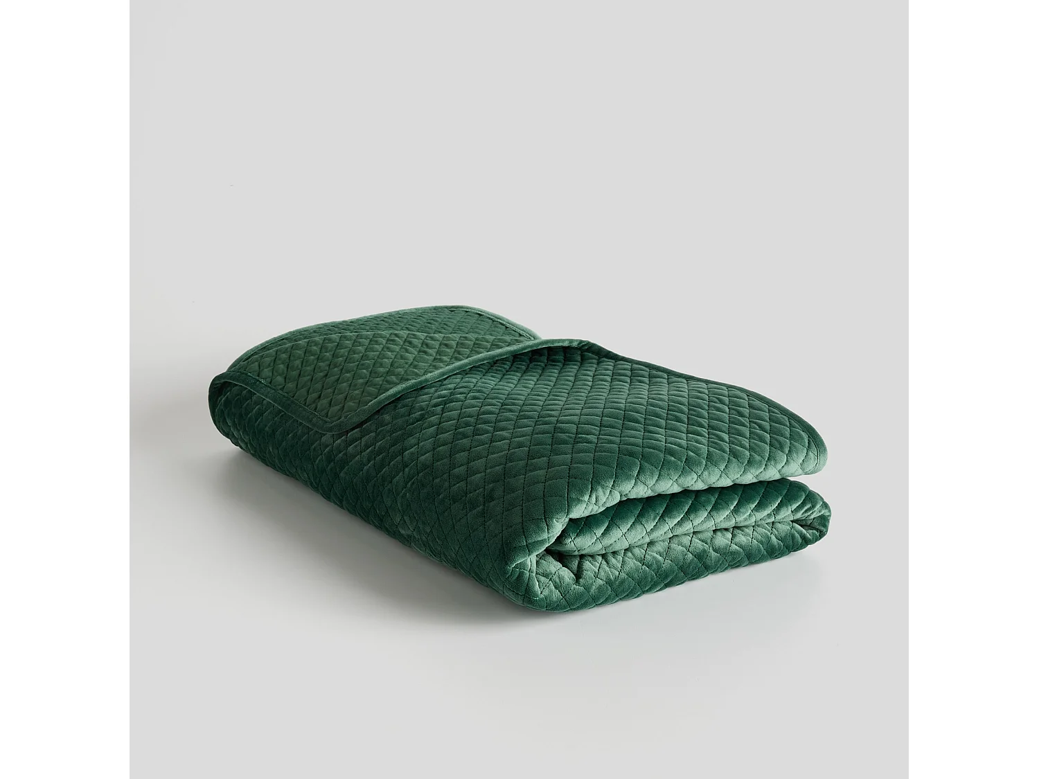 Jeté de lit Élégance Vert Foncé Polyester 200 x 220