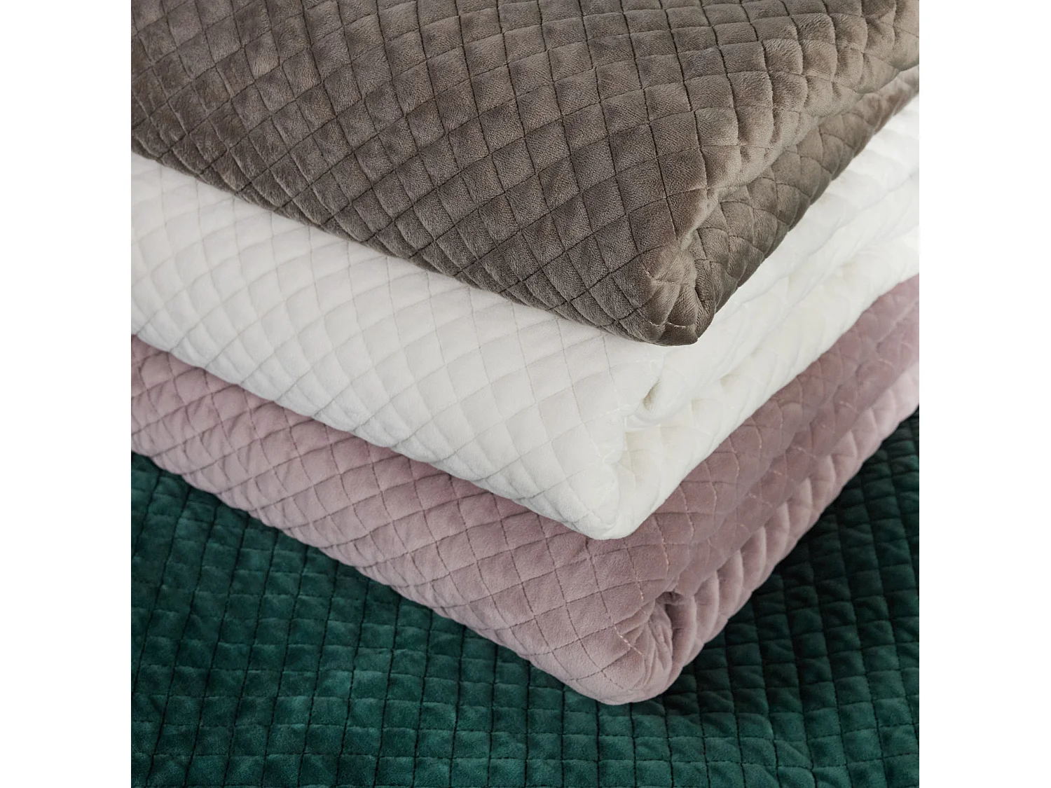 Jeté de lit Élégance Vert Foncé Polyester 200 x 220