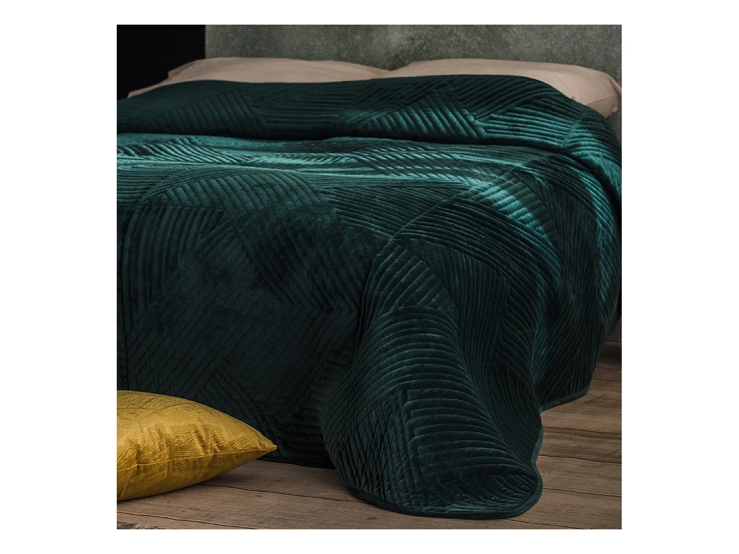 Jeté De Lit Minister Vert Foncé 240 x 260