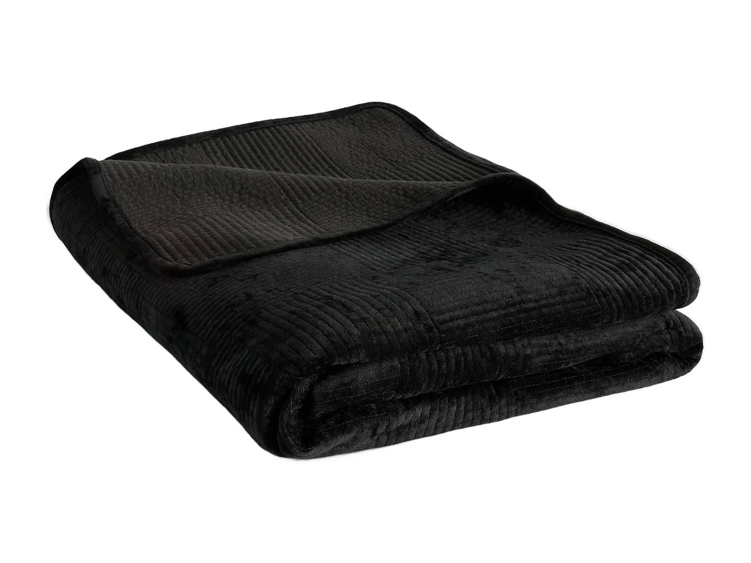 Tagesdecke Quadron mittelschwarz 200 x 220