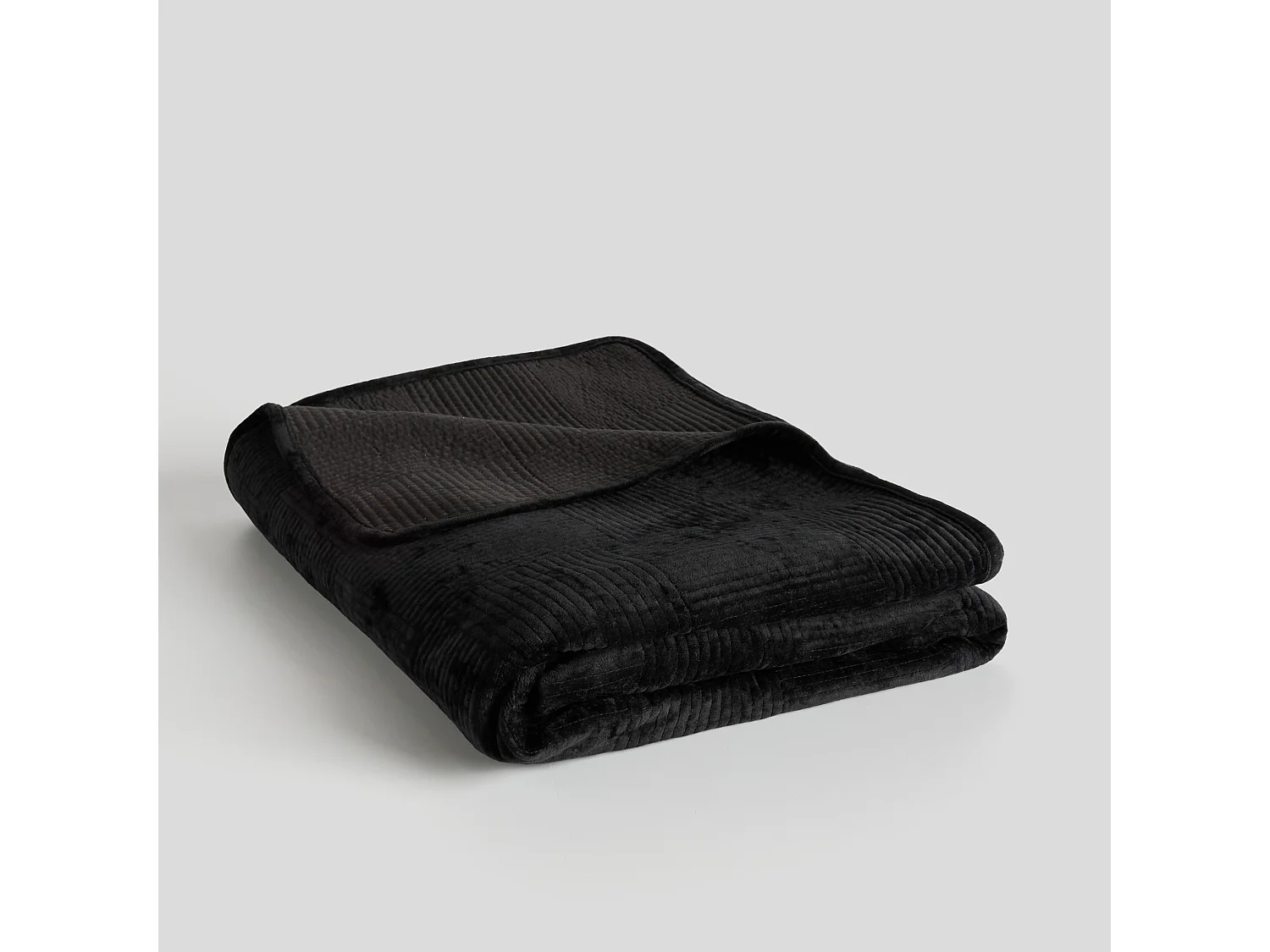 Tagesdecke Quadron mittelschwarz 200 x 220