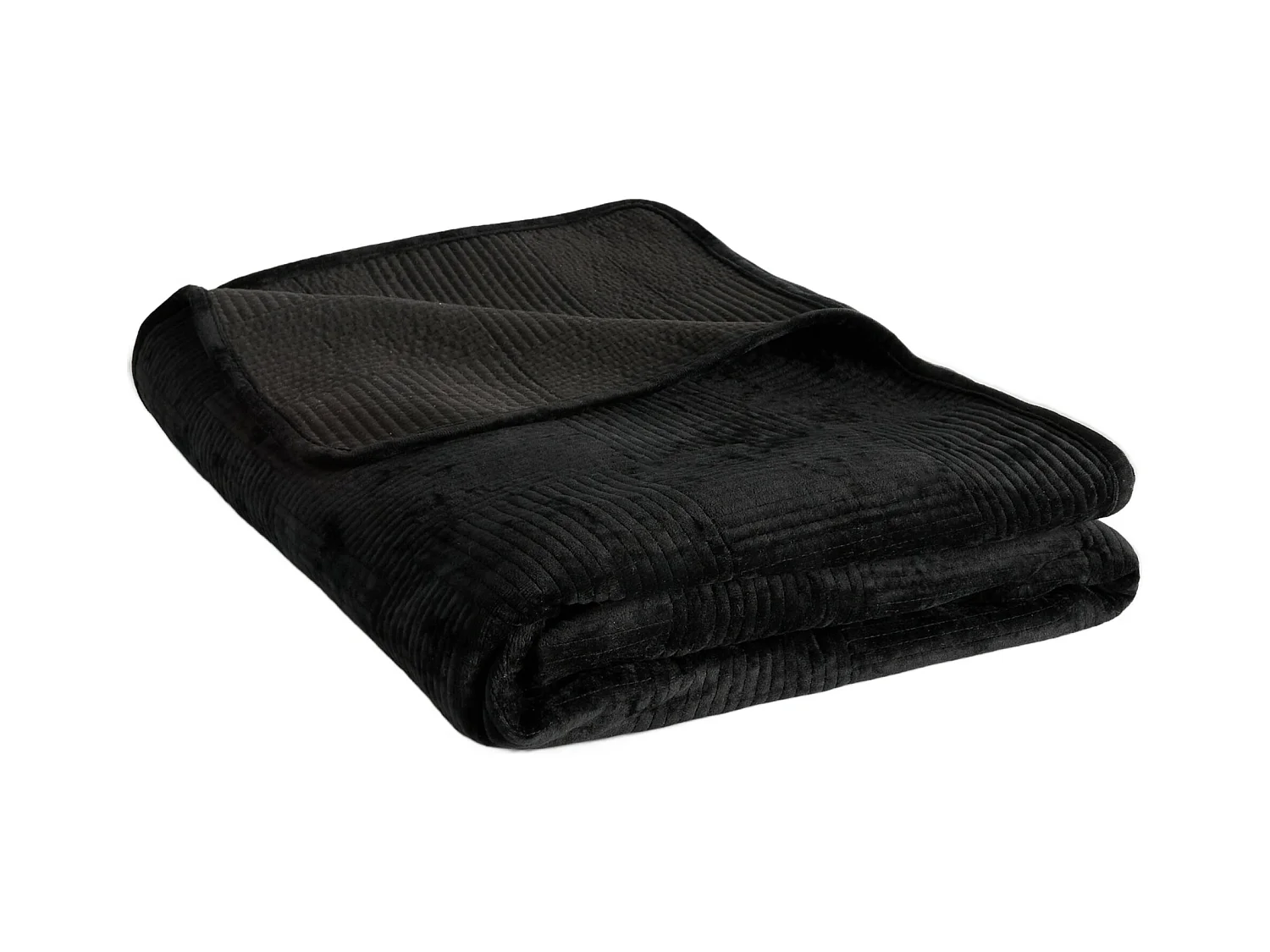 Jeté de lit Quadron Noir Polyester 200 x 220