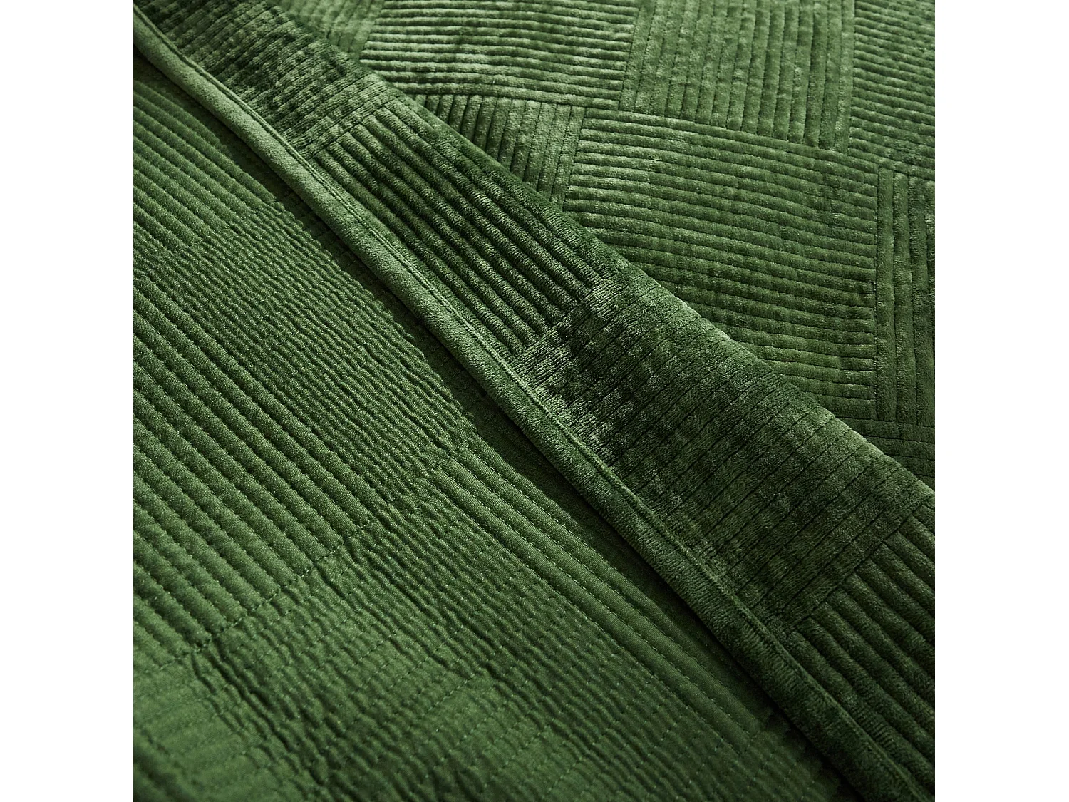 Tagesdecke Quadron Dunkelgrün 200 x 220