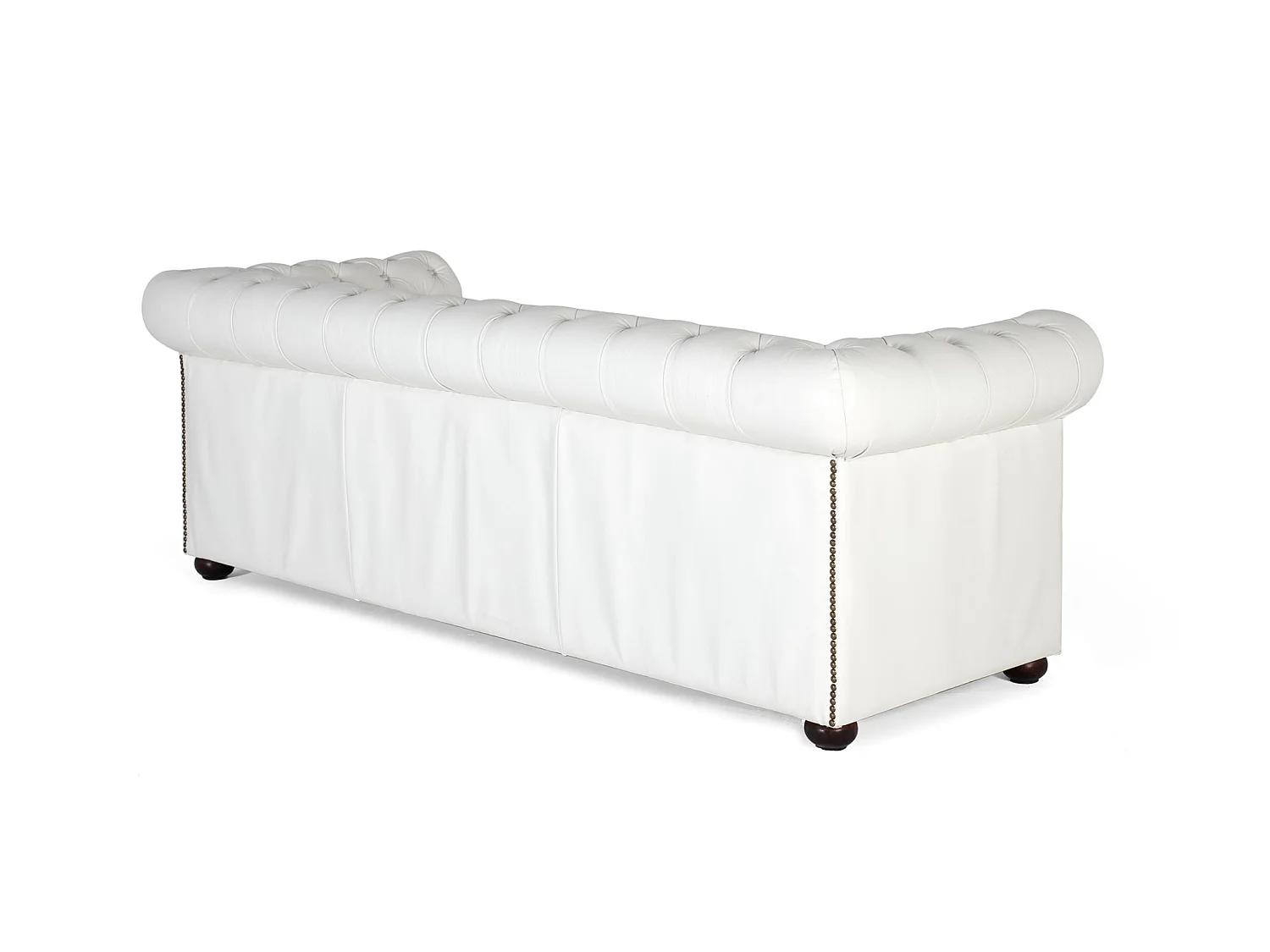 Sofá de Cuero - Piel 200 Cm Estilo Chester-72x200x85