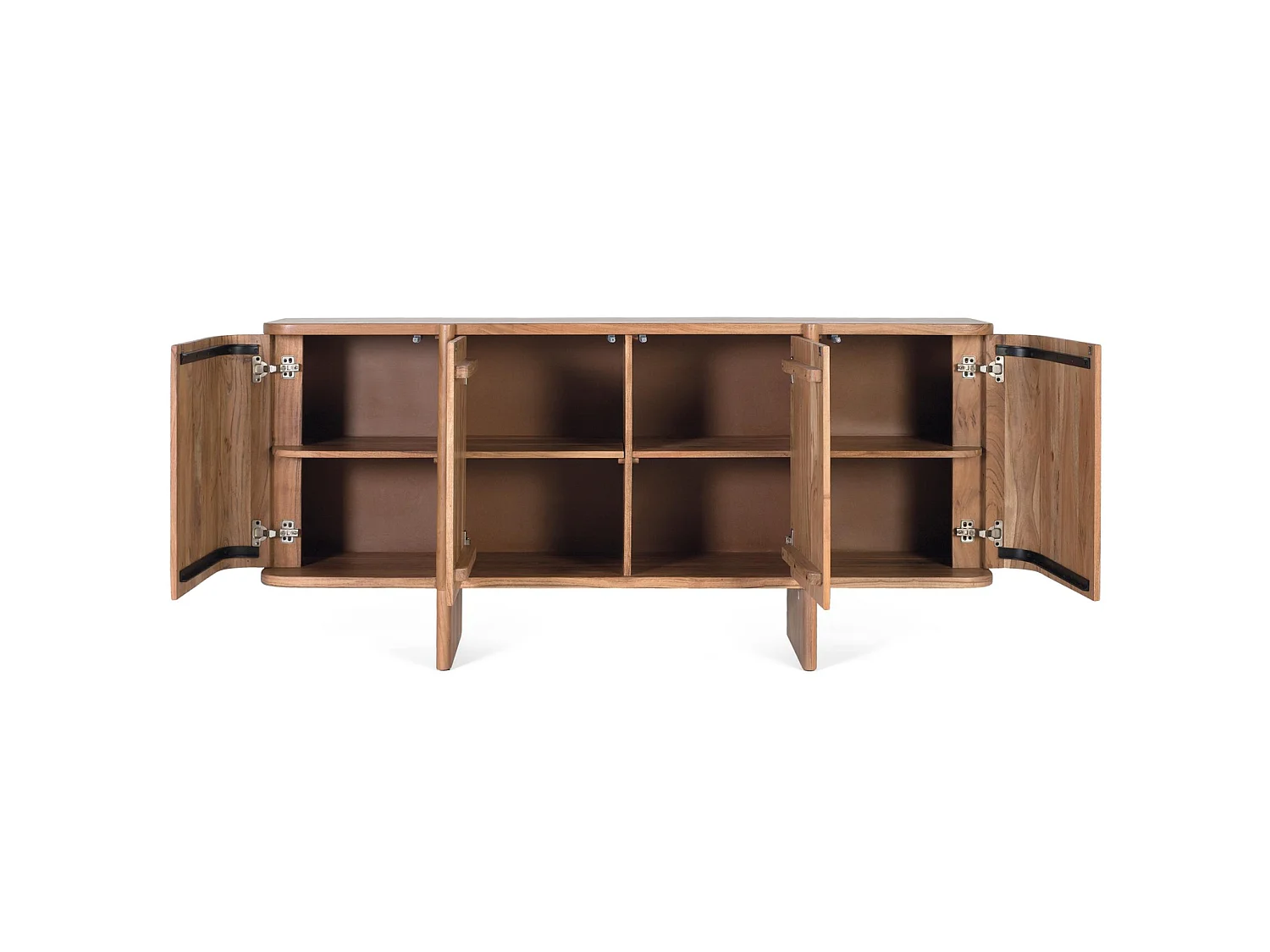 Buffet en bois d'acacia de style rustique moderne - 79 x 170 x 40