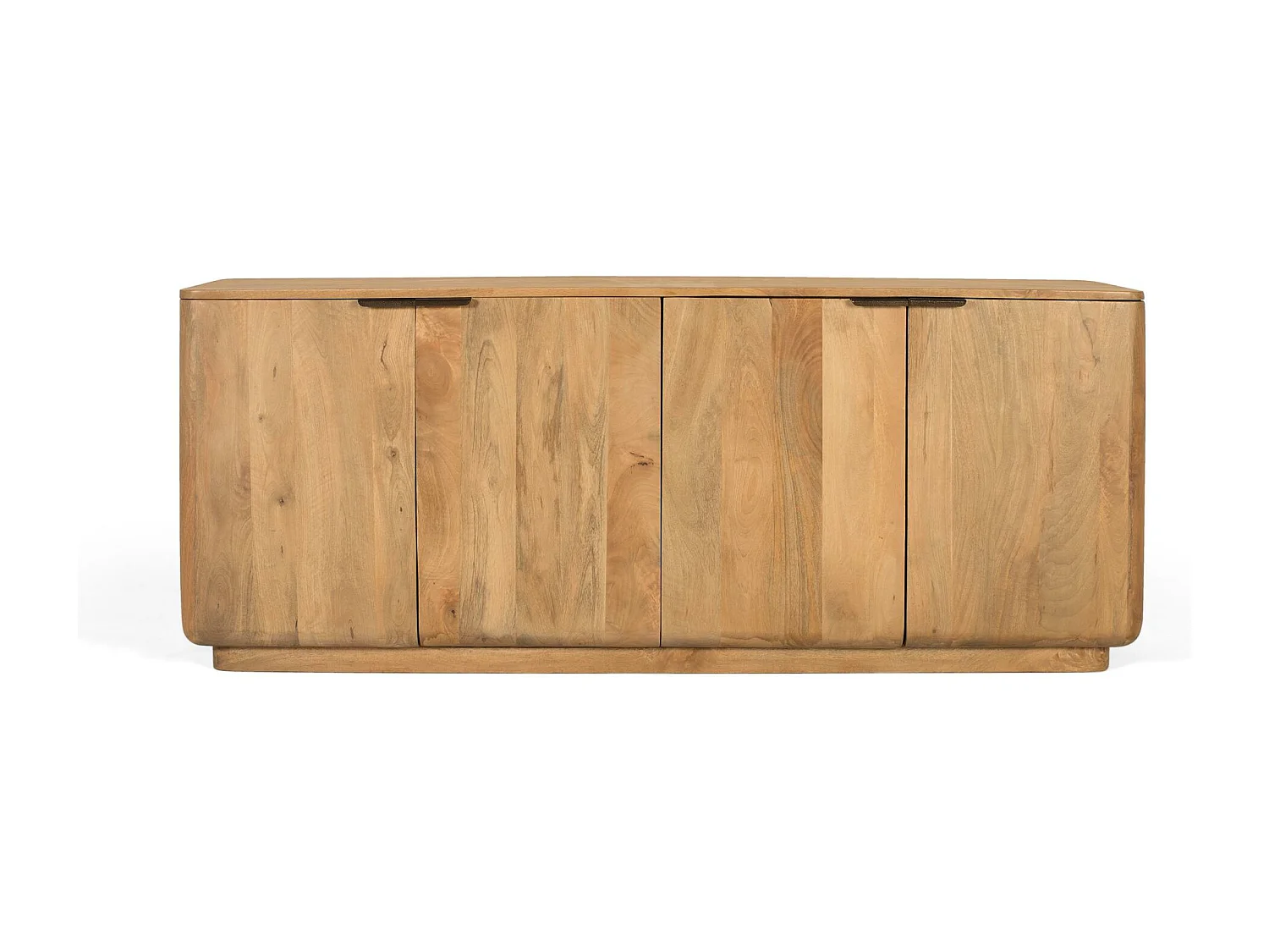 Dressoir van mangohout met afgeronde hoeken