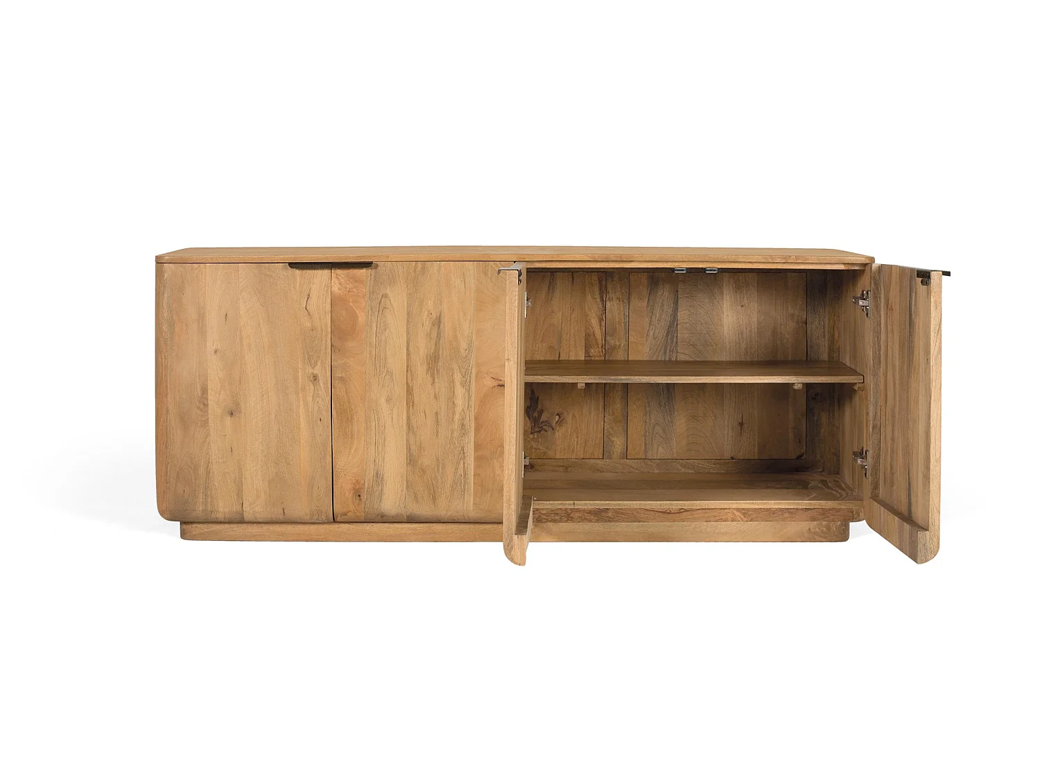 Dressoir van mangohout, rustieke moderne stijl - 70x175x45
