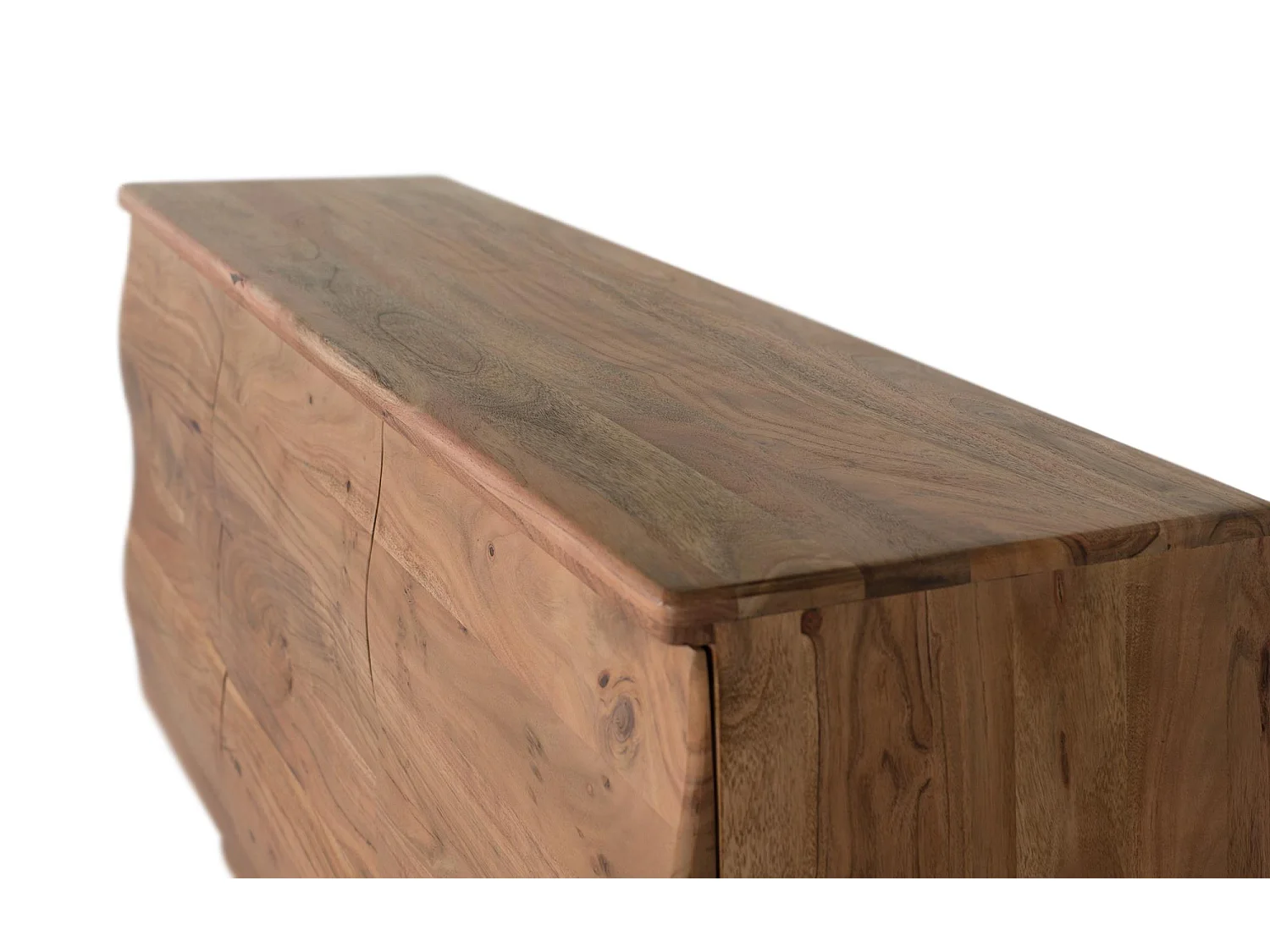 Buffet fabriqué à la main en bois d'acacia 140cm