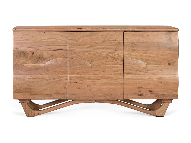 Handgefertigtes Sideboard aus Akazienholz 140 cm
