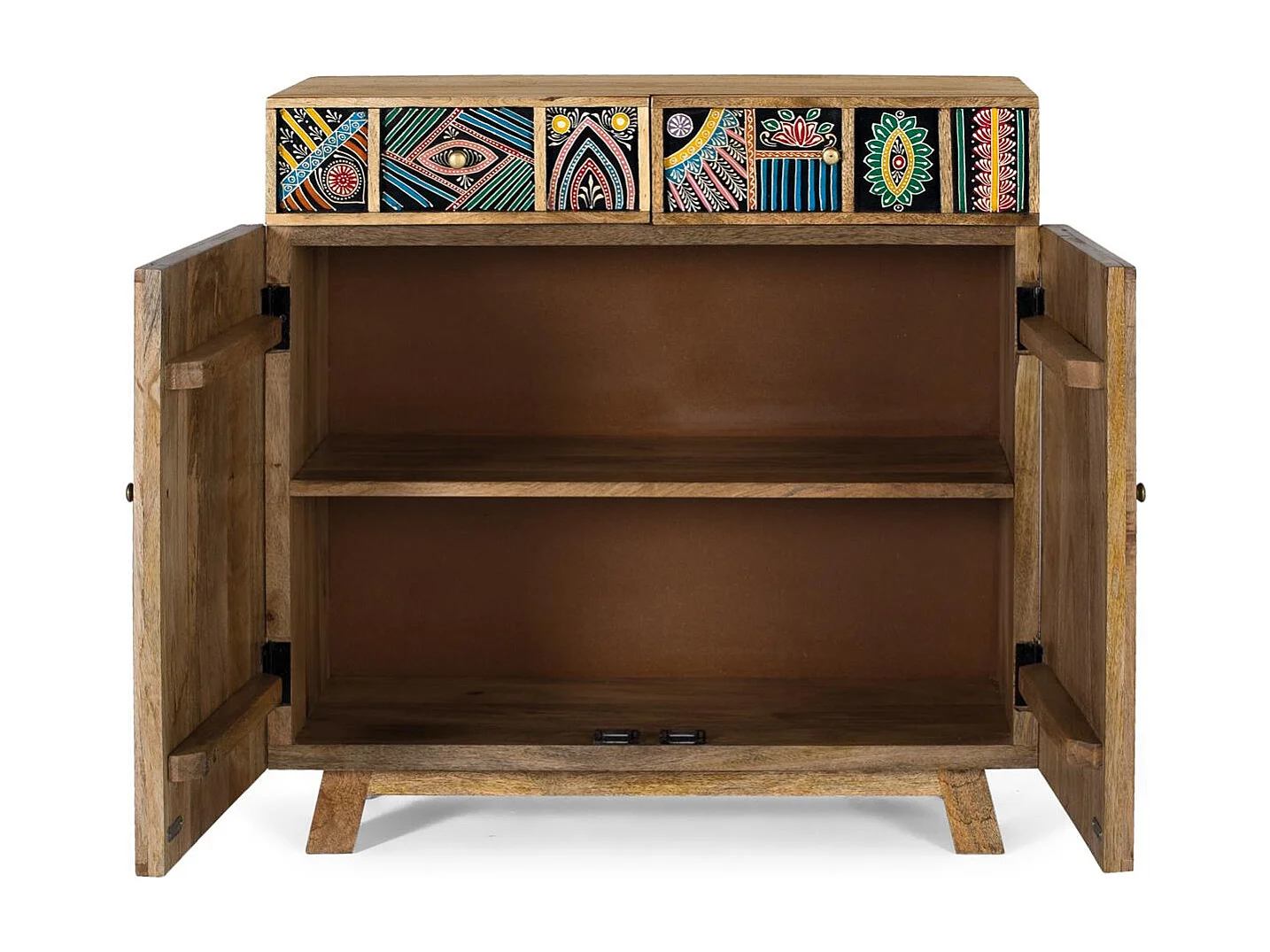 Handgefertigtes Sideboard aus Mangoholz 80 cm