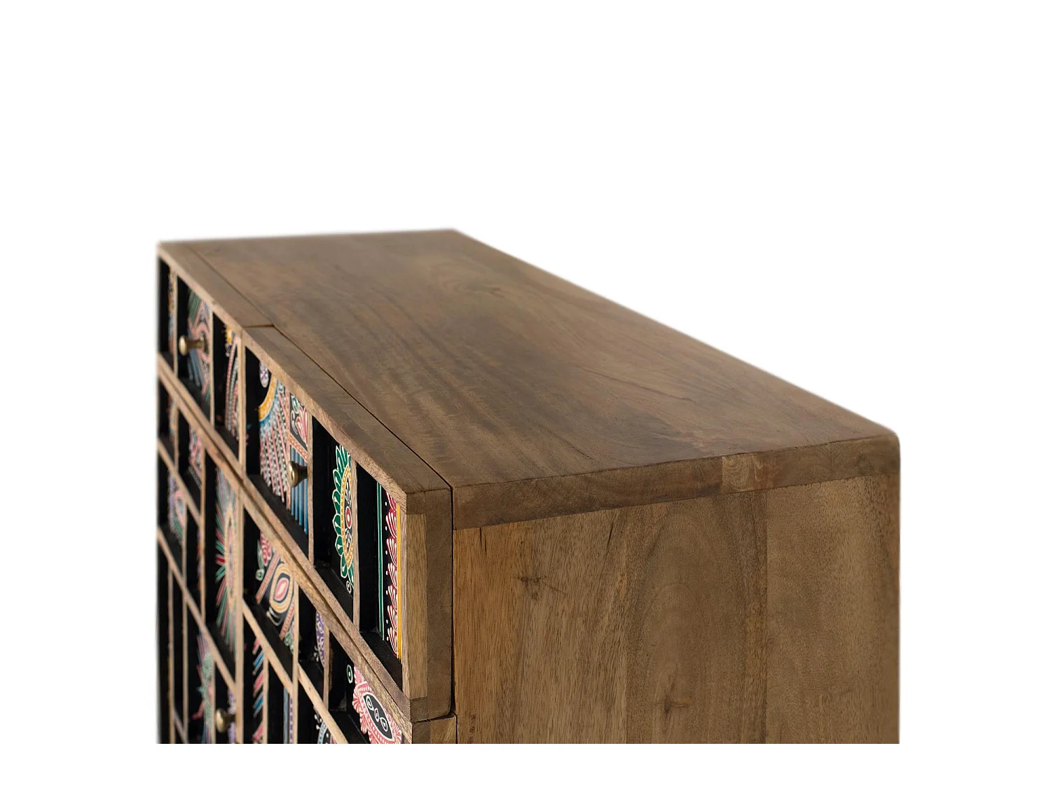 Credenza realizzata a mano in legno di mango 80 cm
