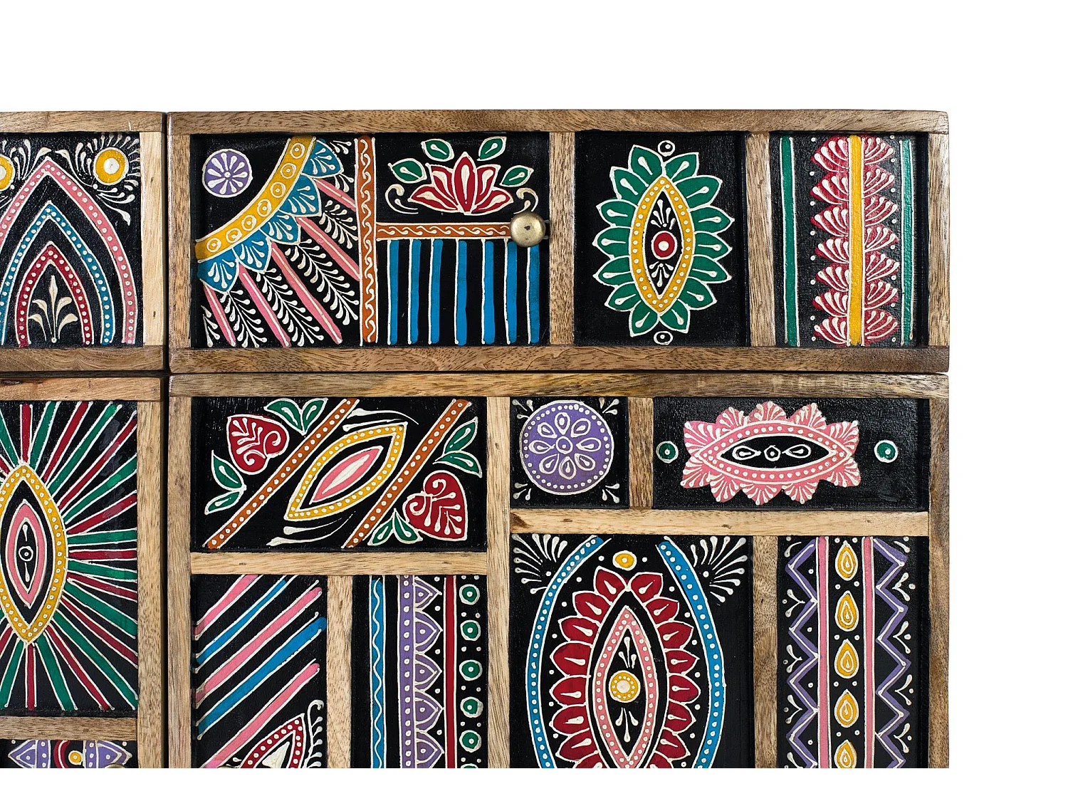 Credenza realizzata a mano in legno di mango 80 cm