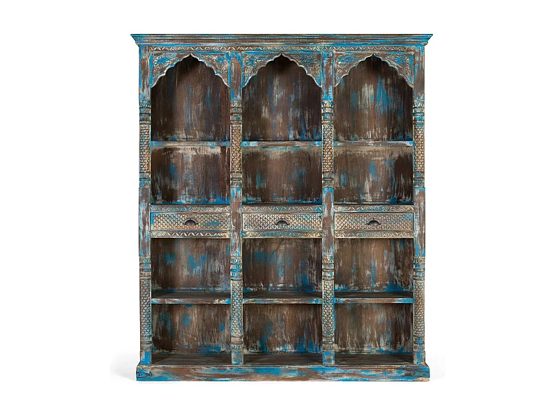 Buffet in manguierblauw oud 170 cm