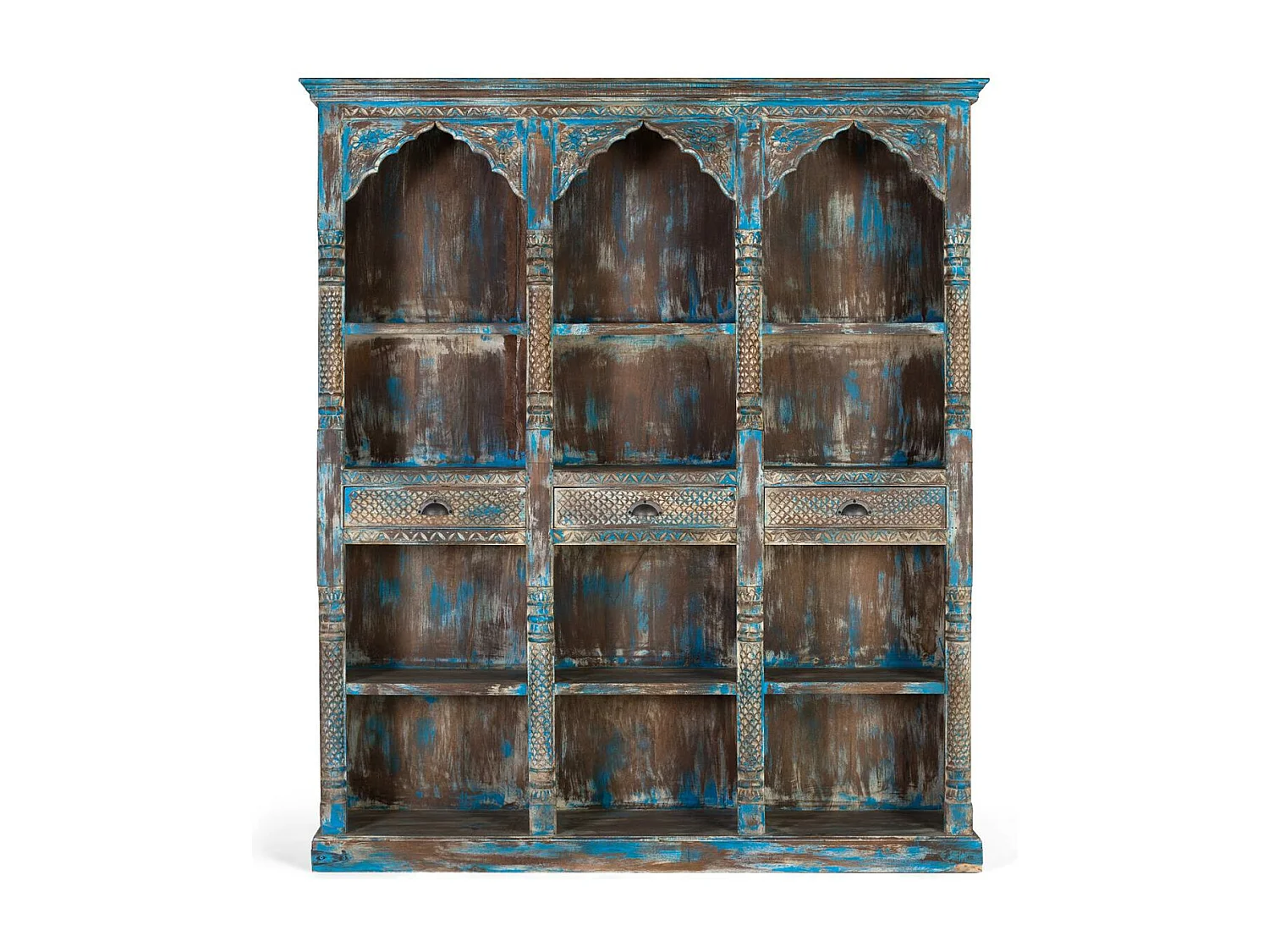 Buffet in manguierblauw oud 170 cm