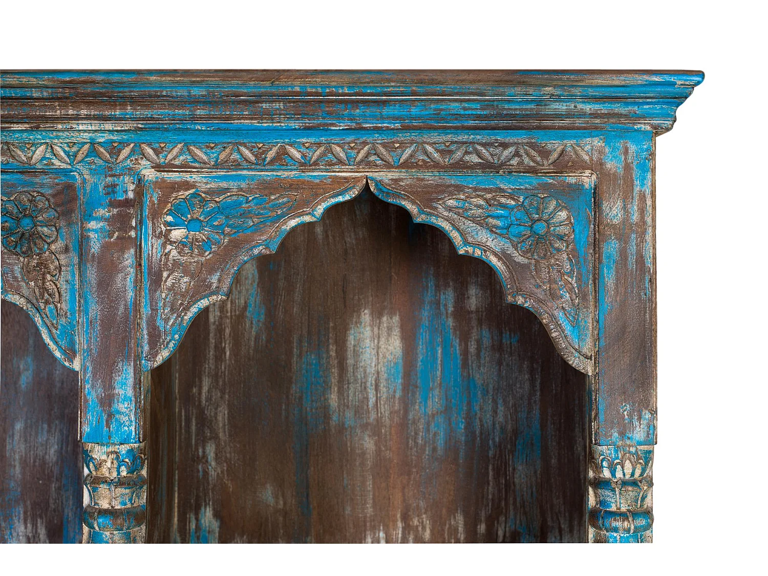 Buffet en manguier bleu vieilli 170 cm