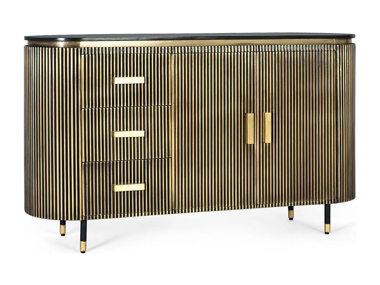 Buffet en manguier et bronze 150cm