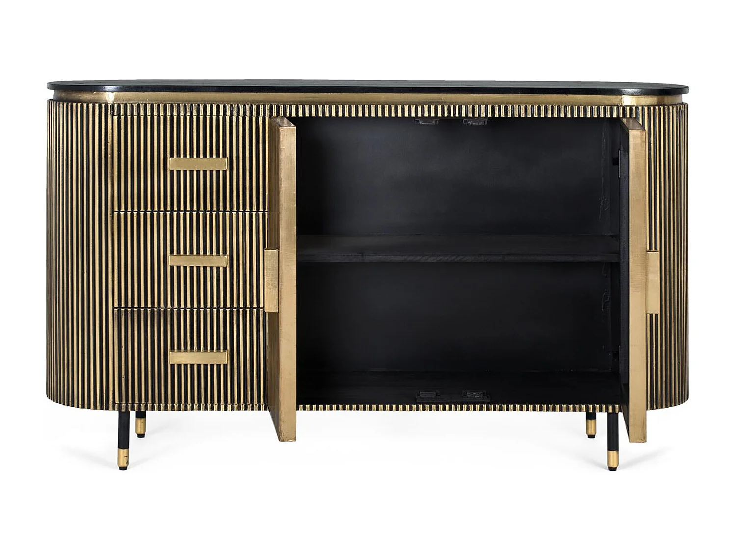 Buffet en manguier et bronze 150cm