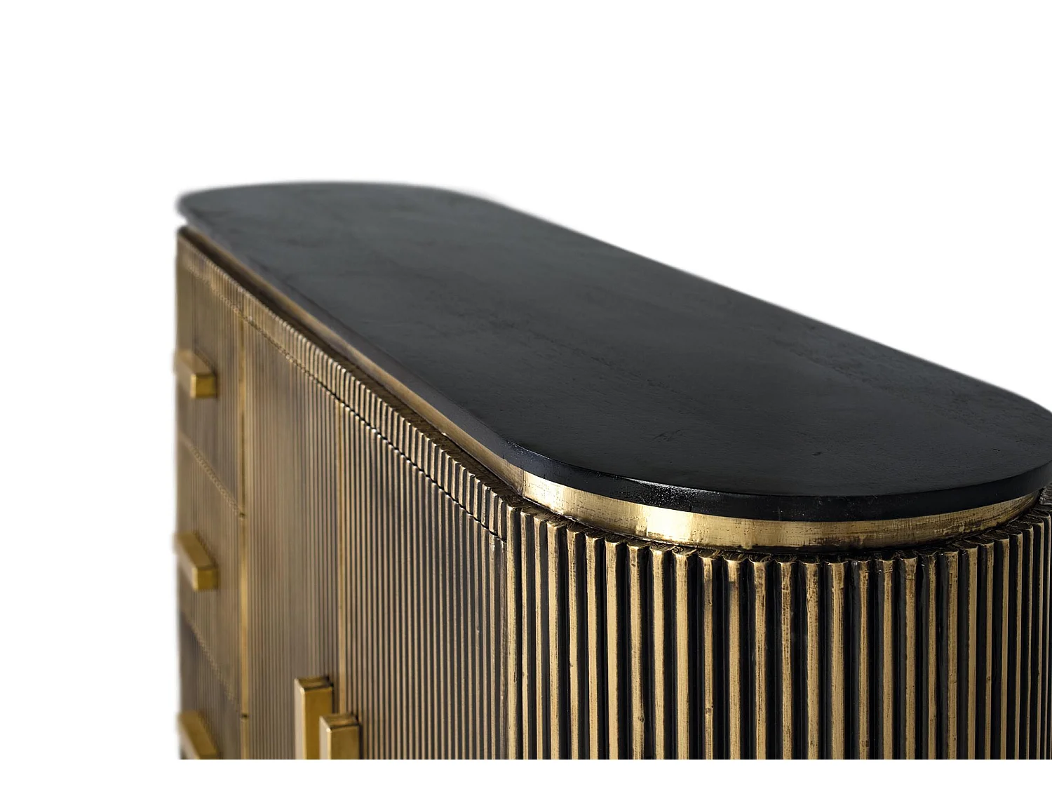 Sideboard aus Mangoholz, klassisch-moderner Stil – 86 x 150 x 40