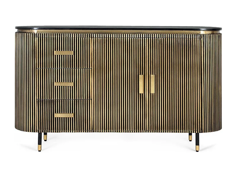 Buffet en manguier et bronze 150cm