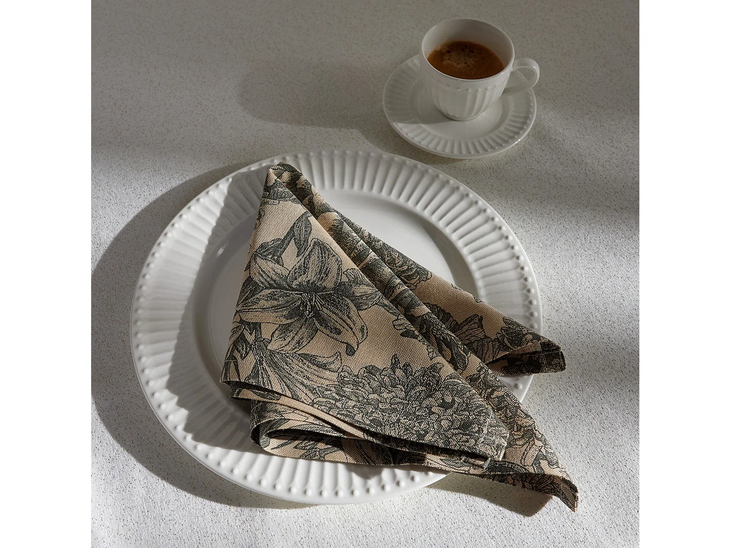 Serviettenset Tomilo mittleres Beige 40x40 cm