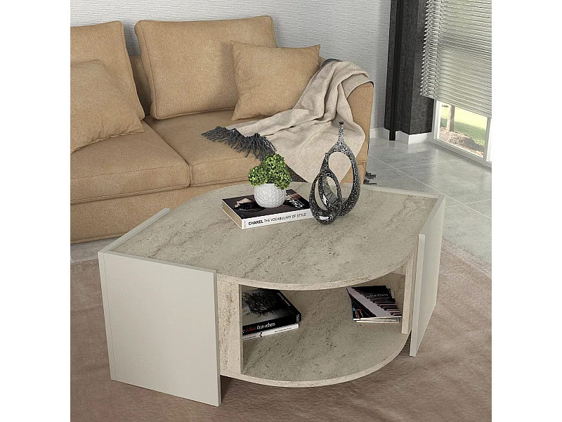 Couchtisch Marbel Beige Granit Optik