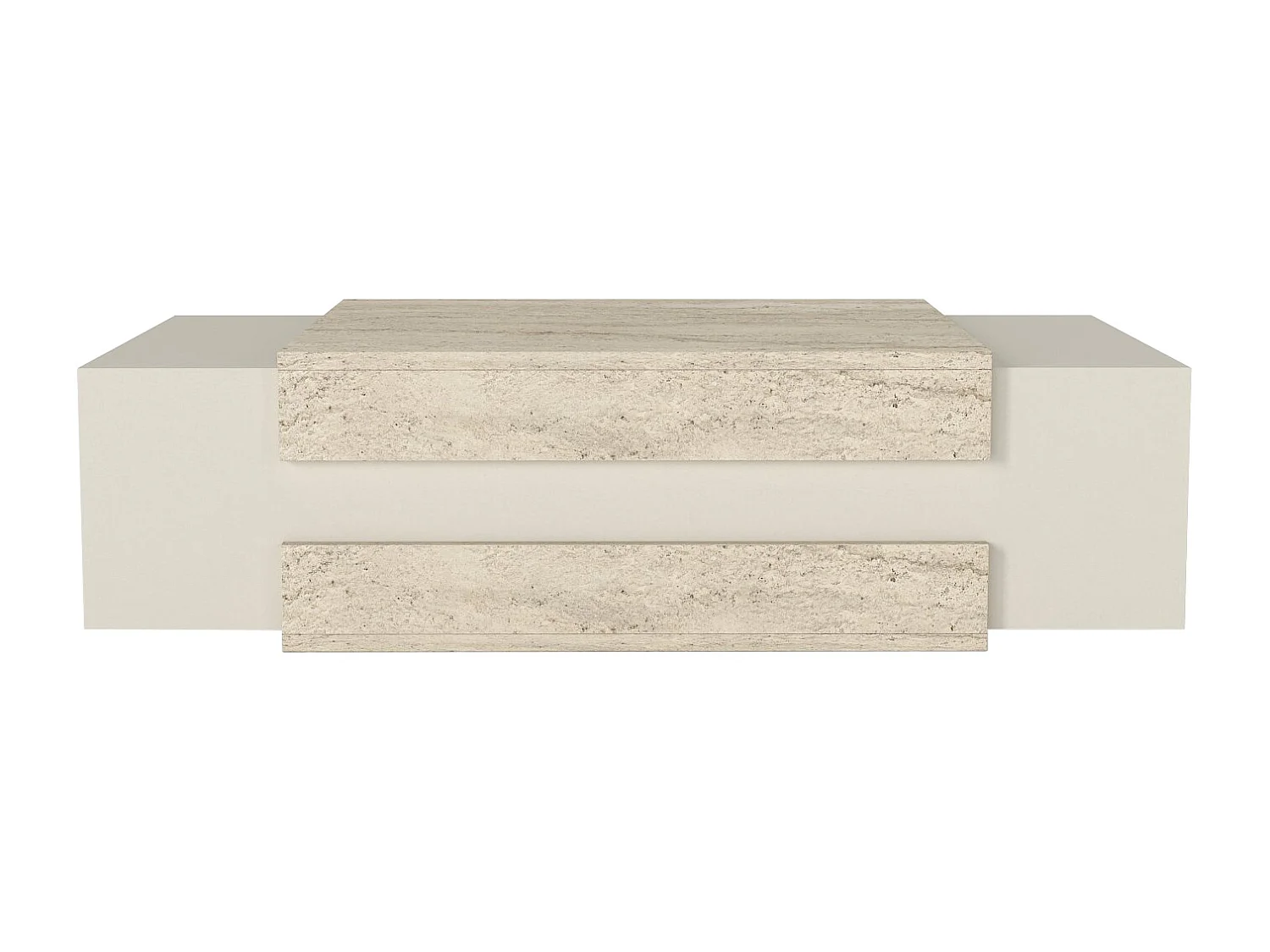 Couchtisch Nora Beige Grau Granit Optik