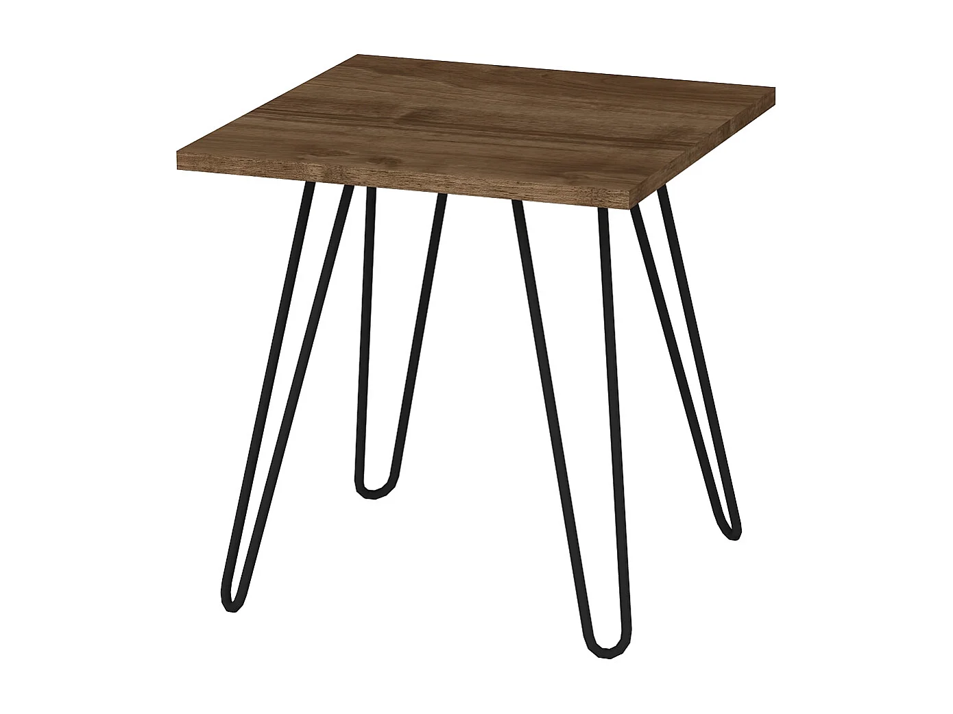 Beistelltisch Helen mit Metallfüße Walnuss