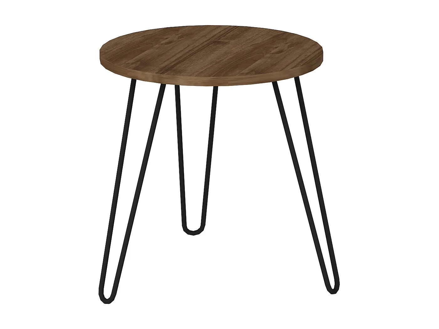 Beistelltisch Beren mit Metallfüße Walnuss