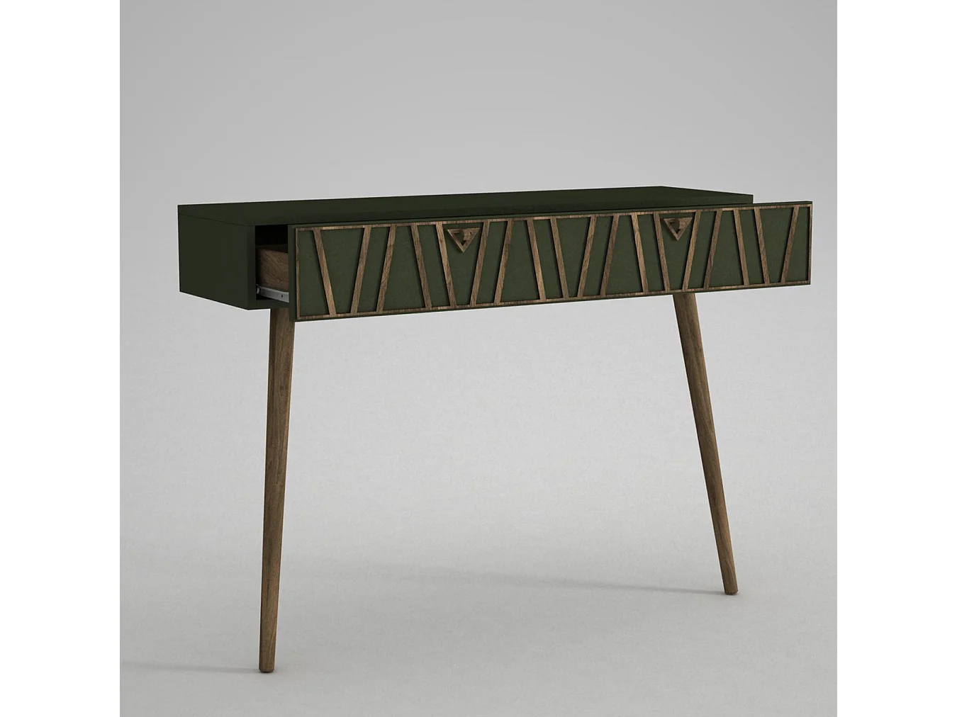 Konsolentisch Forest Walnuss Dunkelgrün