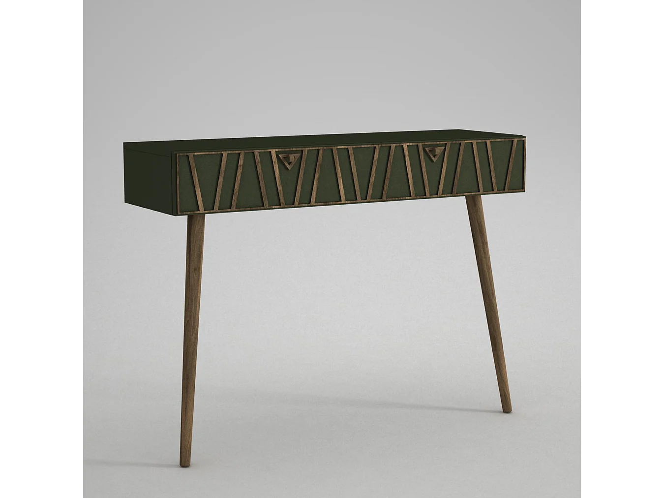 Konsolentisch Forest Walnuss Dunkelgrün