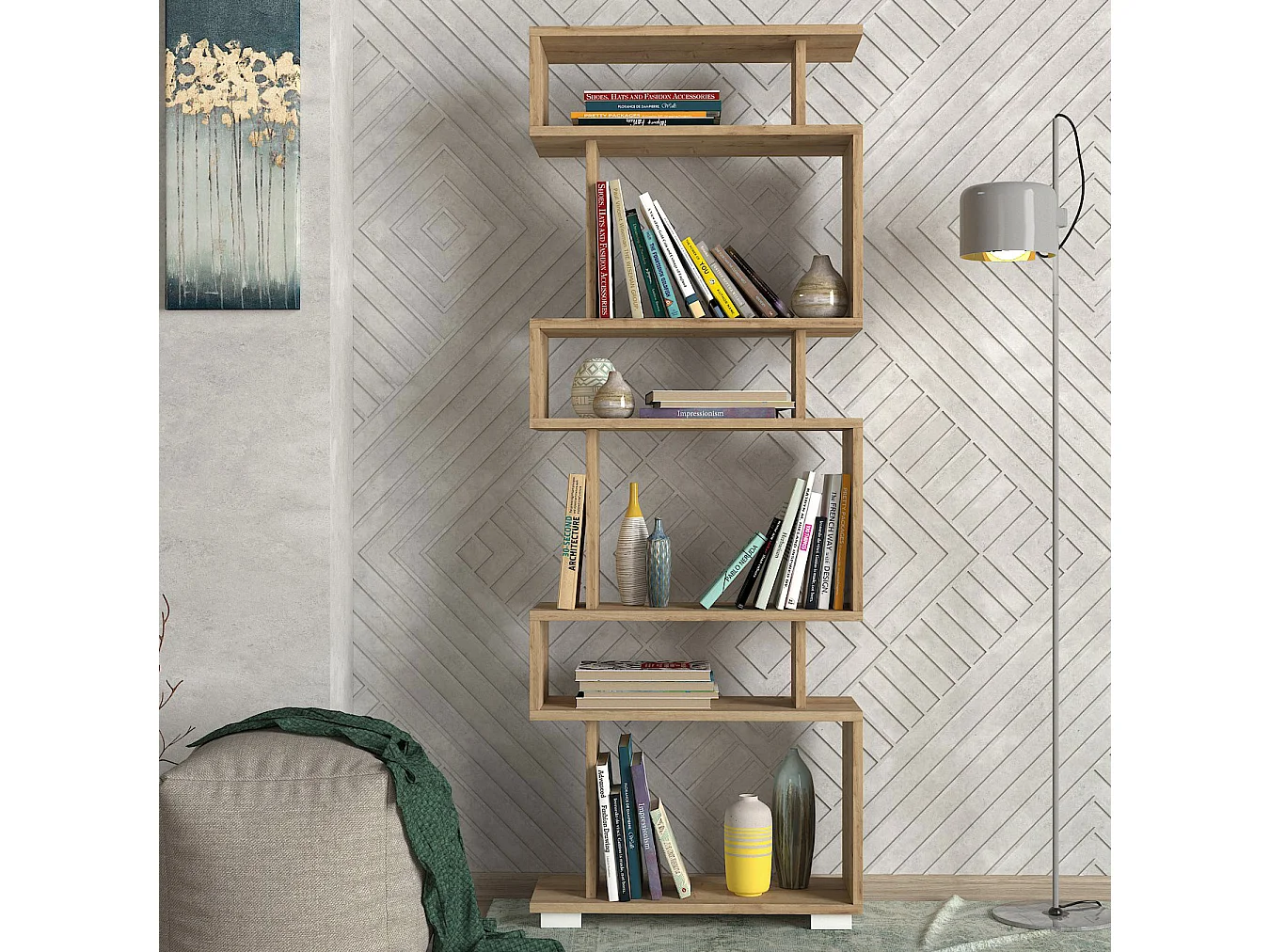 Bücherregal  Blok Saphir