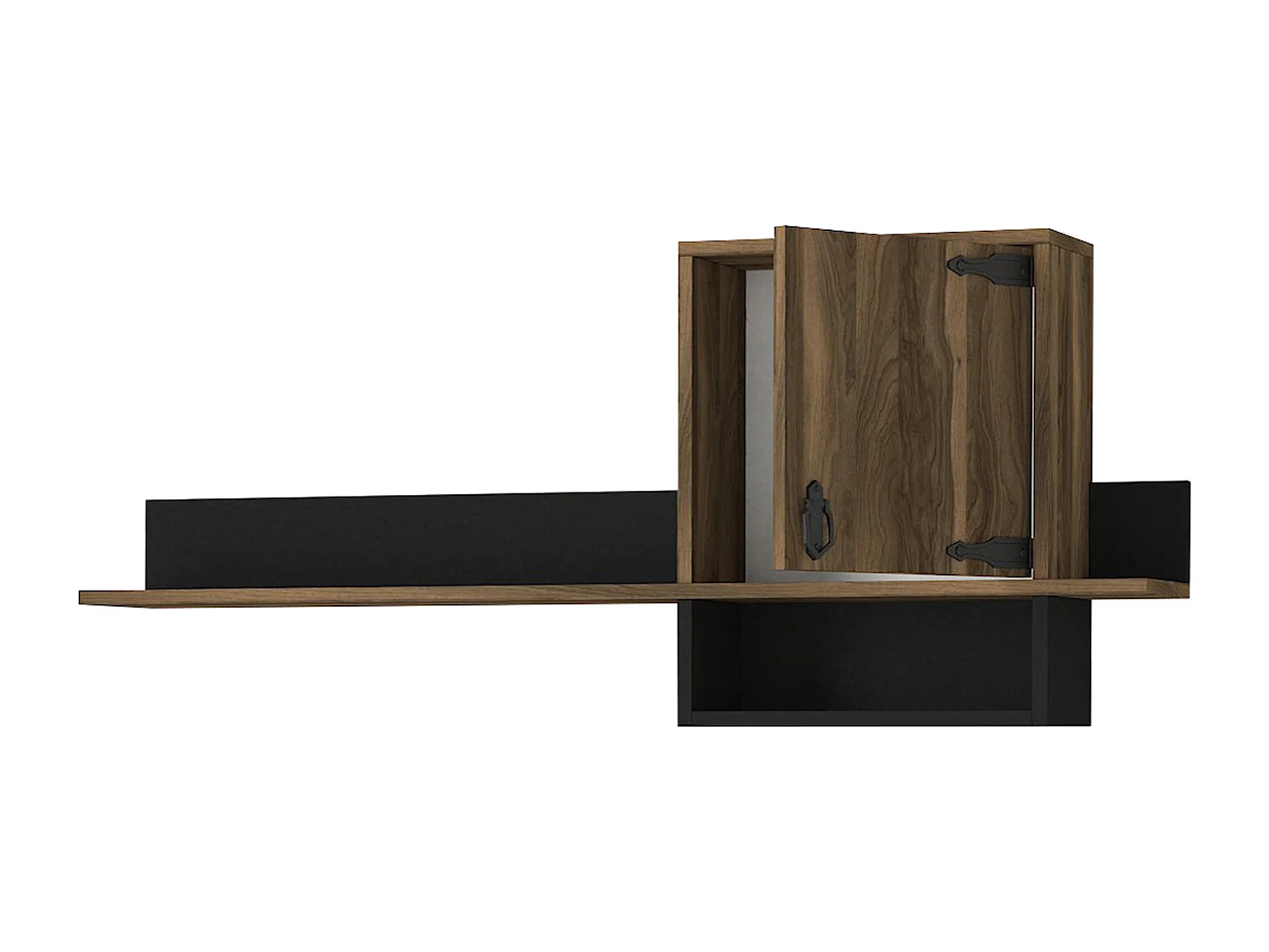 Wandregal Anthes Walnuß