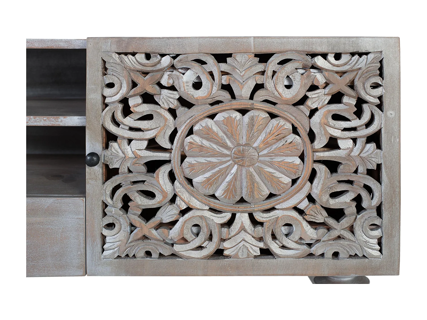 Mobile TV in legno massello di mango 150 cm