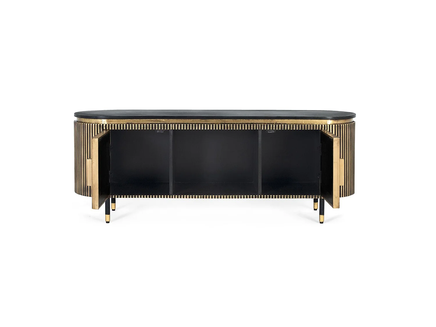 TV-meubel in manguier en brons 150cm