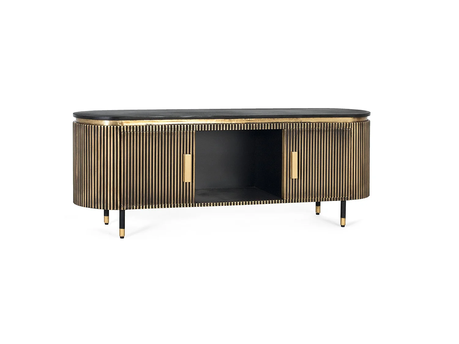 TV-meubel in manguier en brons 150cm