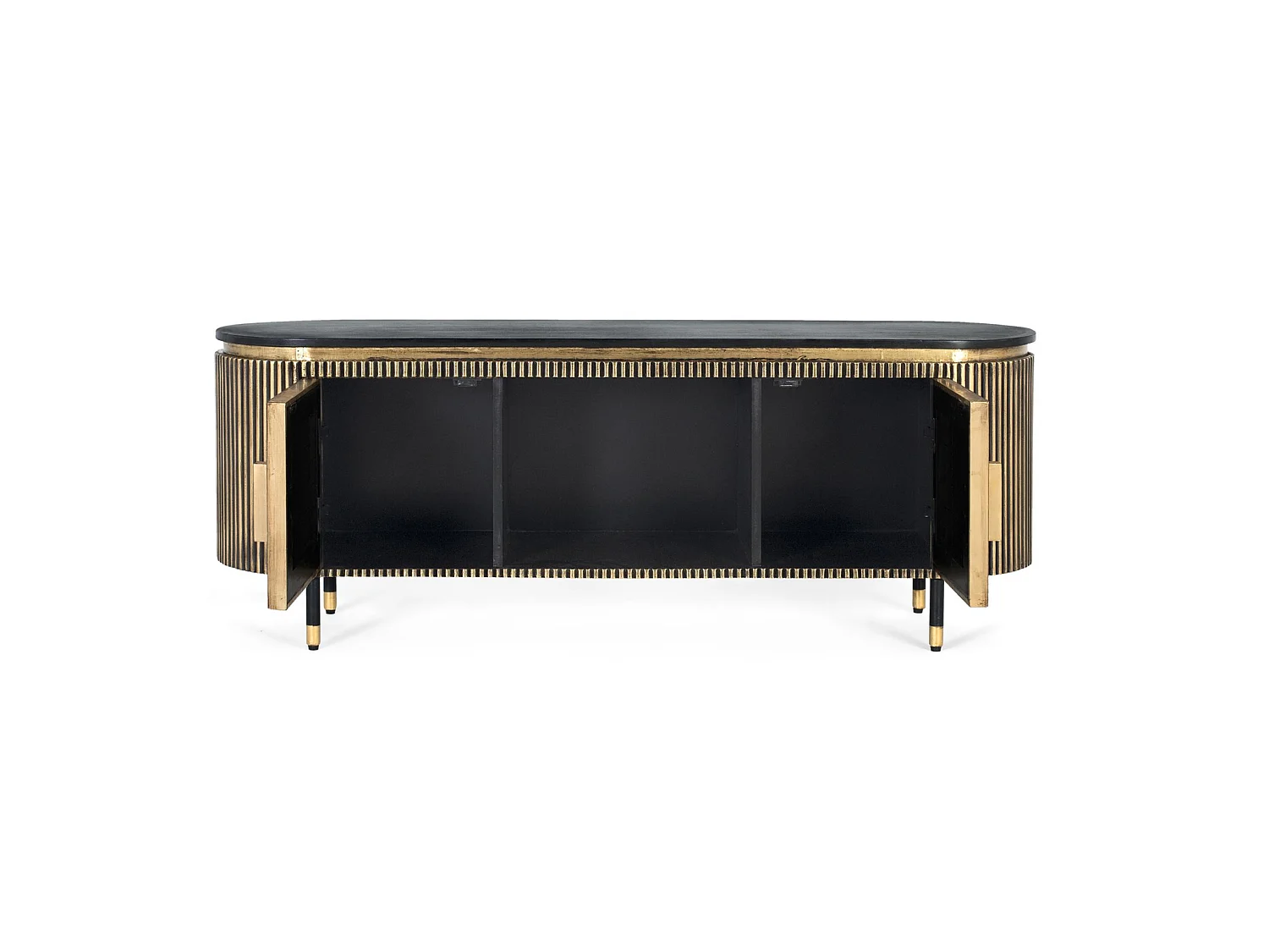 TV-meubel in manguier en brons 150cm