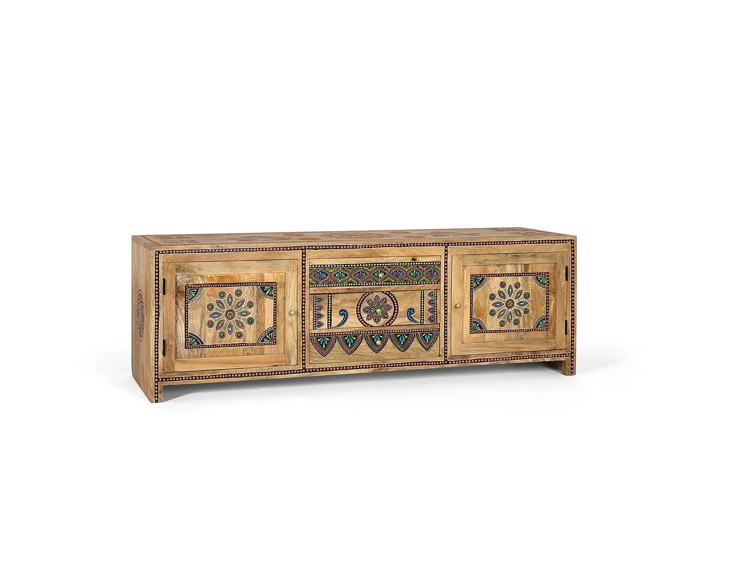 Håndlavet TV-bord i mangotræ, 150 cm