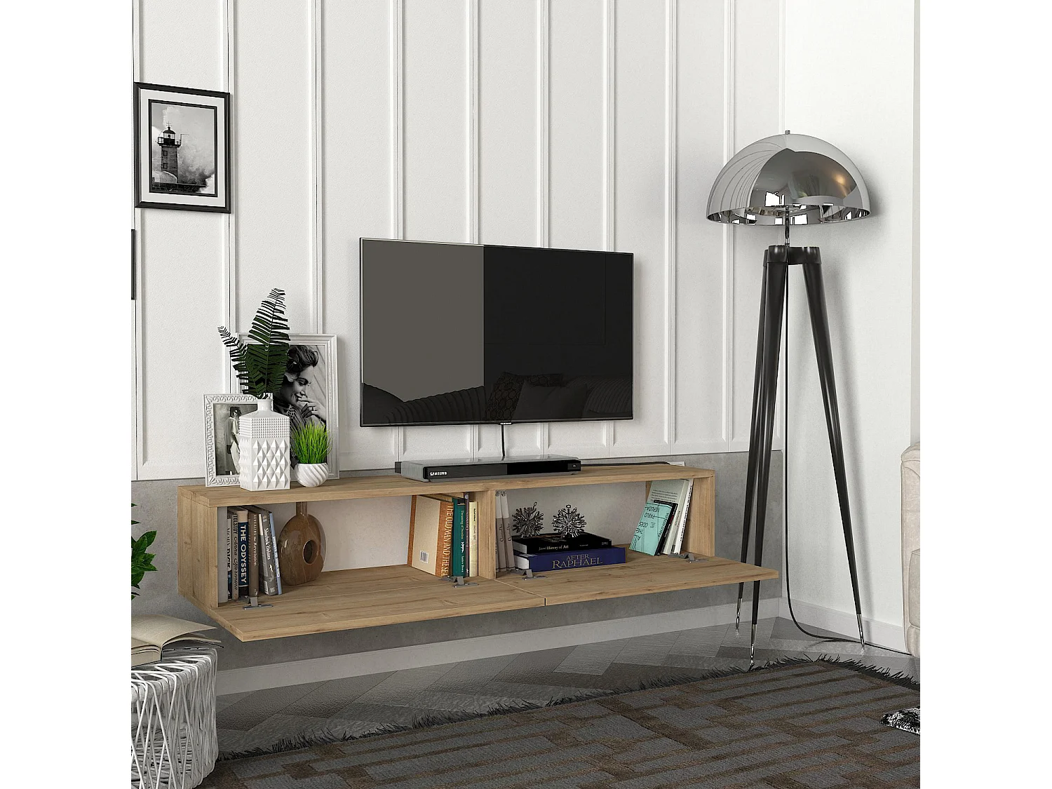 TV Lowboard Hängend Aristo Saphir