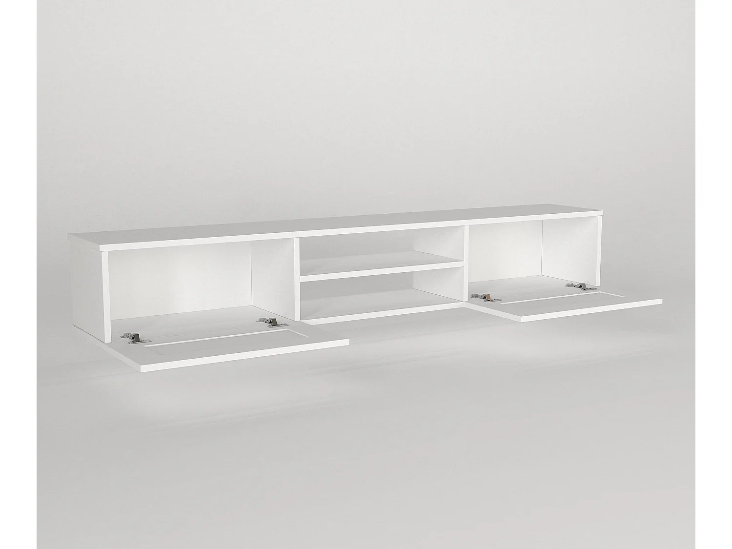 TV Lowboard Hängend Piuma Weiß