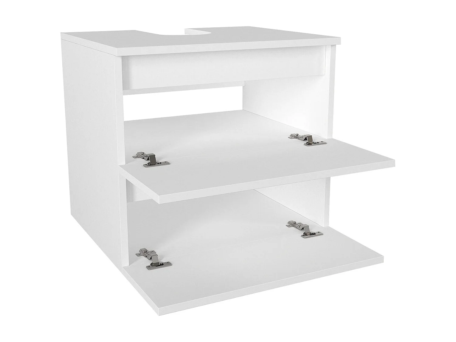 Waschbeckenunterschrank Hängend Carmita Weiß