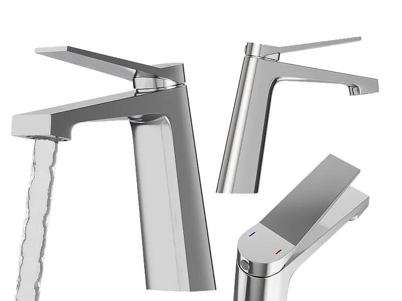 MITIGEUR LAVABO ARGENT BASSE SALLE DE BAIN LAITON CHROME ROBINET SELVA