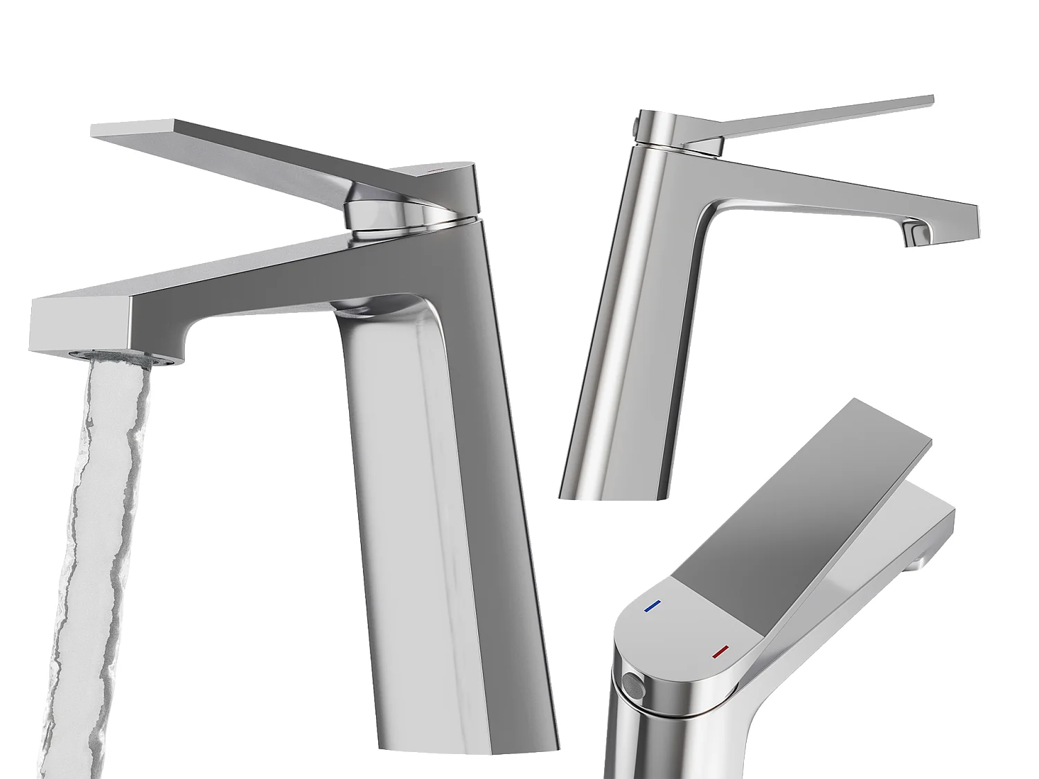 MITIGEUR LAVABO ARGENT BASSE SALLE DE BAIN LAITON CHROME ROBINET SELVA