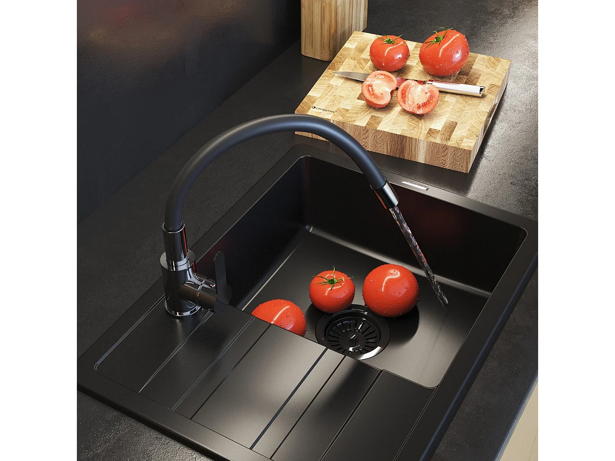 Mélangeur de cuisine à bec flexible chrome GRADO PLUS aérateur de bec pivotant