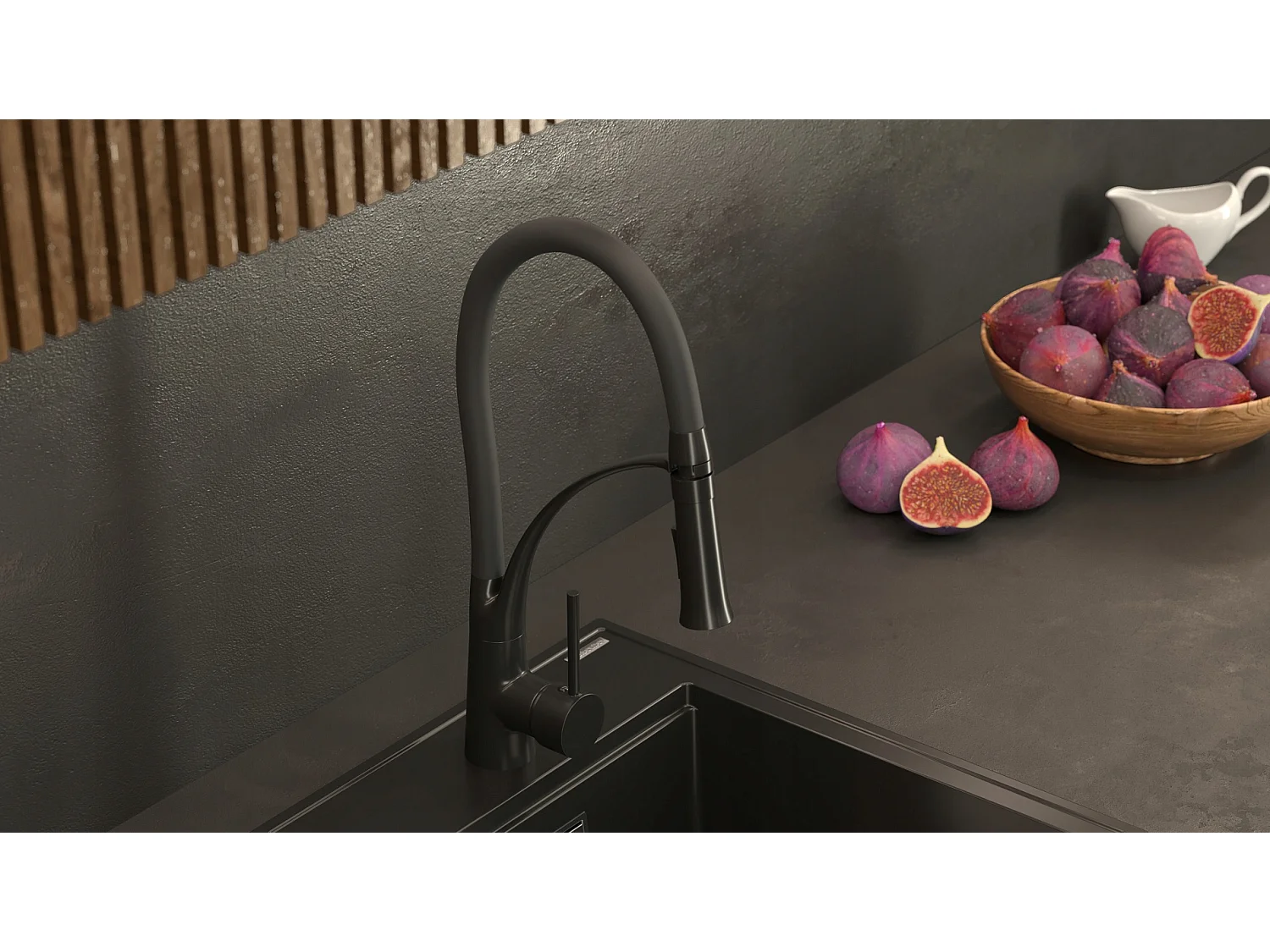 MÉLANGEUR DE CUISINE NEXO GRANITE + DISTRIBUTEUR DE GRANITE