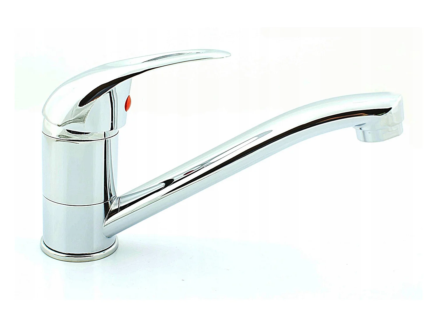 ROBINET D'ÉVIER DE CUISINE BEC DROIT CHROME ALFA