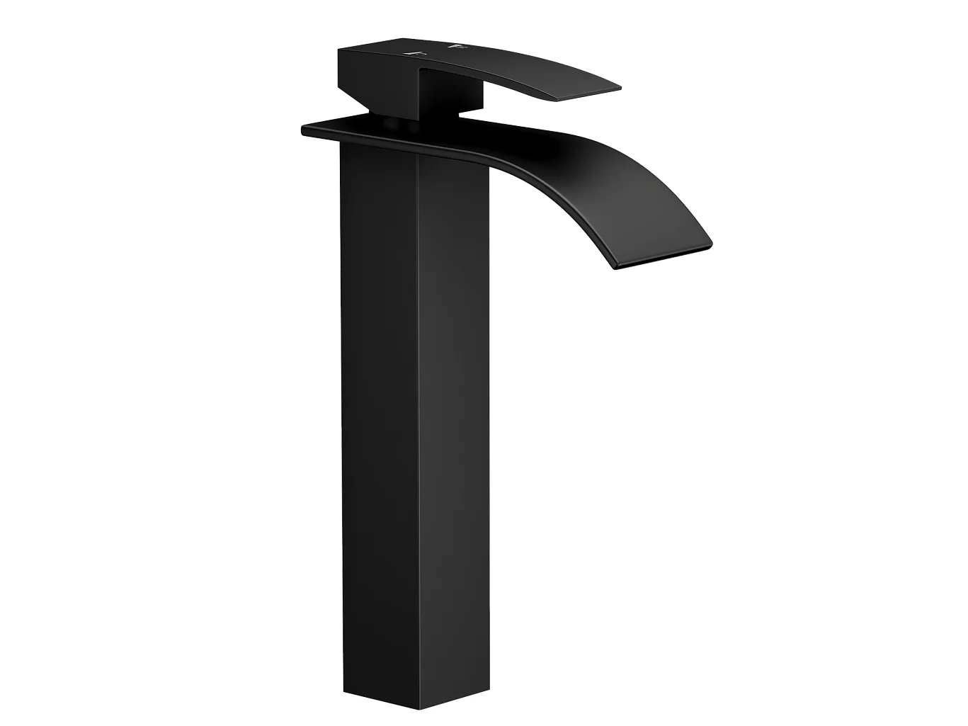 BATERIA UMYWALKOWA WODOSPAD KASKADA WYSOKA KRAN DO ŁAZIENKI CZARNA ELVA