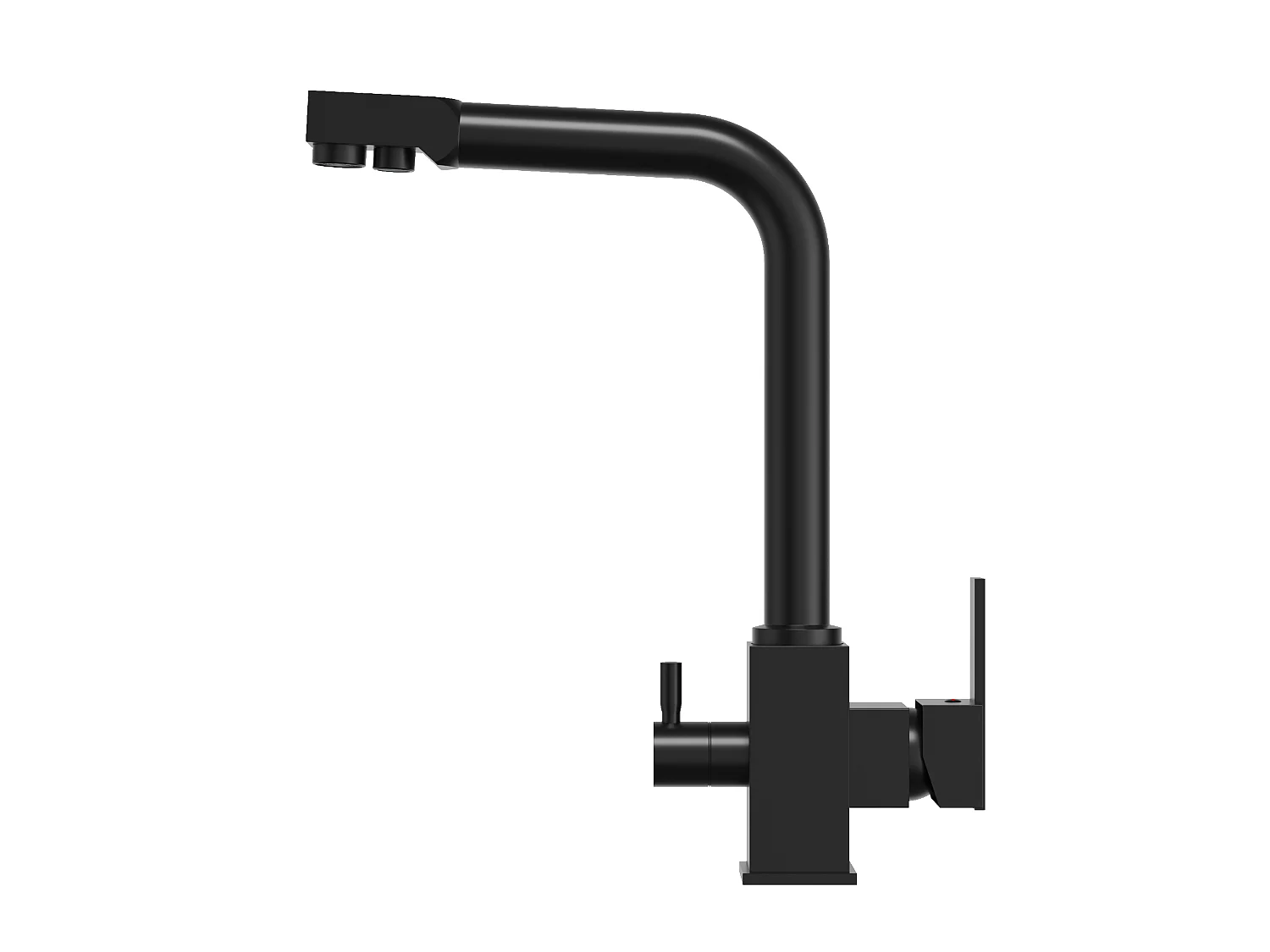 Robinet de cuisine à trois voies pour filtre à eau NODE robinet bec noir filtre